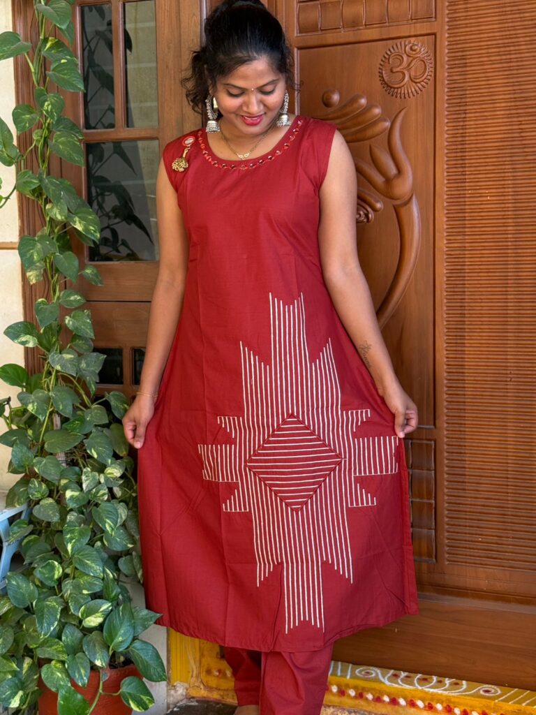 cotton cord set sleeve less